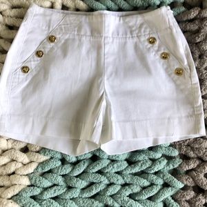 NWOT Lilly Pulitzer White Sailor Shorts